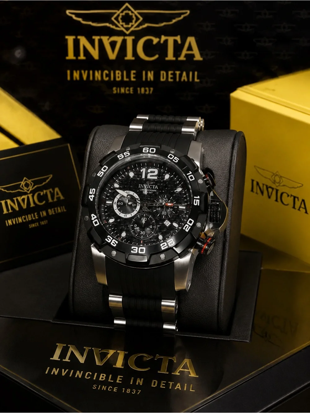 Invicta Pro Diver Chronograph Watch (Model 26403) - Like New!